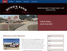 Tablet Screenshot of dunnssand.com